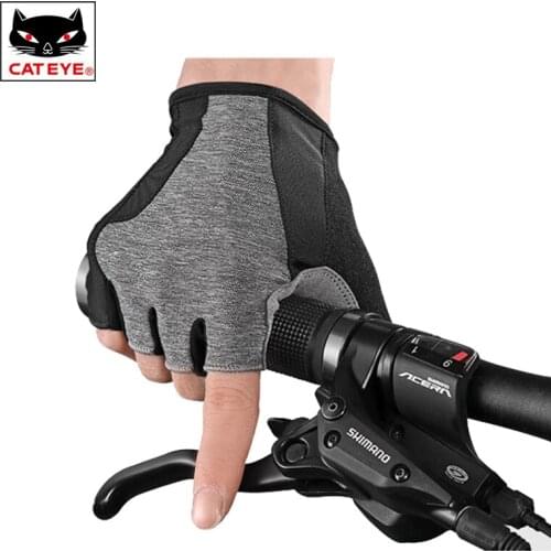 CATEYE Cycling Gloves Summer MTB Half Gloves Non-slip Adjustable Breathable Sport Bicycle Bike Equipments Flexible Gloves