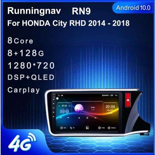 Runningnav For HONDA City RHD 2014 - 2018 Android Car Radio Multimedia Video Player Navigation GPS