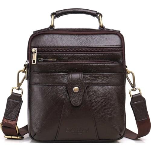 Crossbody Bag Ipad Tablet Bag Tote Purse Bolsa Genuine Leather Business Mens Bags Handbags Messenger Shoulder Bags Male Travel