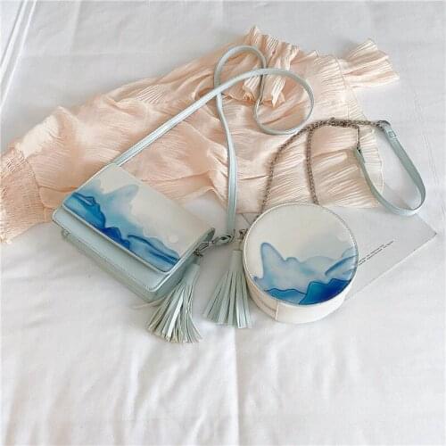 Crossbody Bags for Women Shoulder Bags Women Bag Designer Handbag Chain Purse All-match Fashion 2021 PU Leather Zipper Tassel