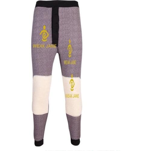 Silk Plus Thicken mens Cotton Velet Trousers High Waist Mens Leggings Thermos Pants Mens Winter Warm Pants