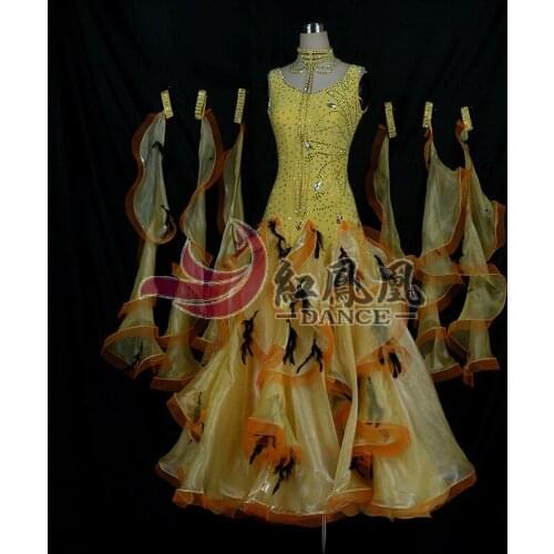 High-end International Standard Ballroom Smooth Dance Competition Dress, /Ballroom Standard Tango Waltz Dance Dress