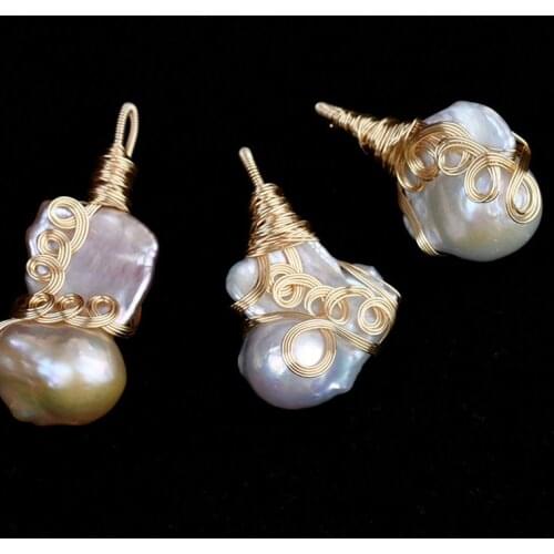 Baroque Pearl Irregular Shape 10mm Loose Beads for DIY Jewelry Sweater Chain Choker Necklace Pendant Handmade Accessories