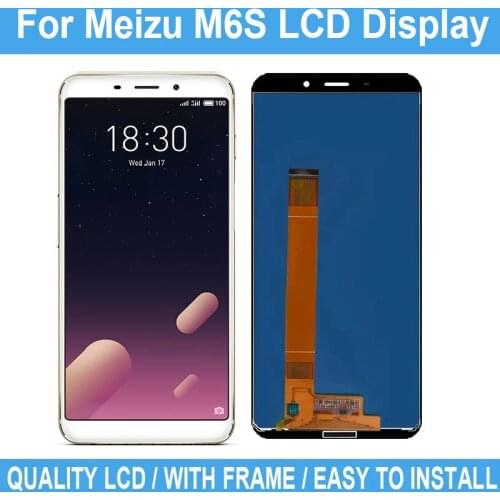 5.7" For Meizu M6S LCD Display Touch Screen No Frame For Meizu M6S LCD Digitizer Screen Assembly Repair Parts Replacement