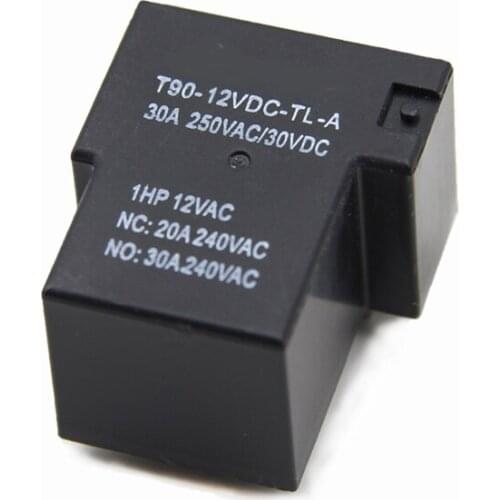 1PCs High Power 30A Normally Open 4 Feet 12V 24VDC Small Electromagnetic T90 Relay JQX-15F