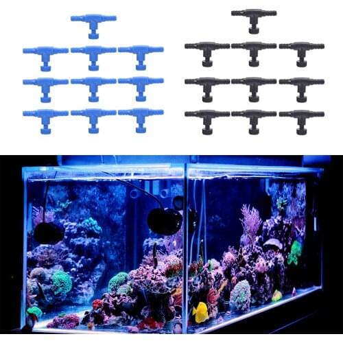 3/10pcs fish tank air line flow control regulator valve aquarium for 4/6mm Airline Tubing Pipe Adjustable Connector Switch Tap