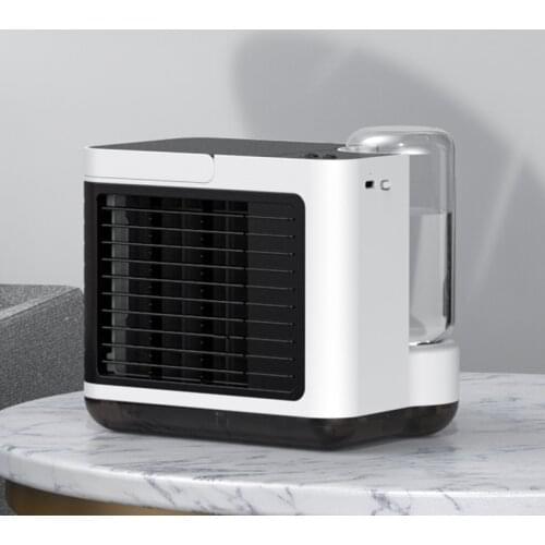 3-Speed Mini Air Conditioner Fan Air Cooler Portable Rechargeable Silent Air Conditioner Cool Water Cooling Humidifier Air Fan