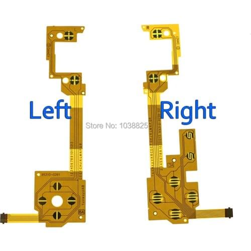 30pairs/lot L R Left Right Button Conductive Film Ribbon Flex Cable Repair for Wii U PAD Gamepad