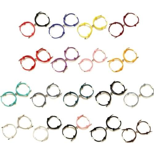 ANGELADY 2Pcs Sun Moon Lover Couple Magnetic Distance Bracelet Matching Friendship Bracelet Lovers Fashion Jewelry Women Men
