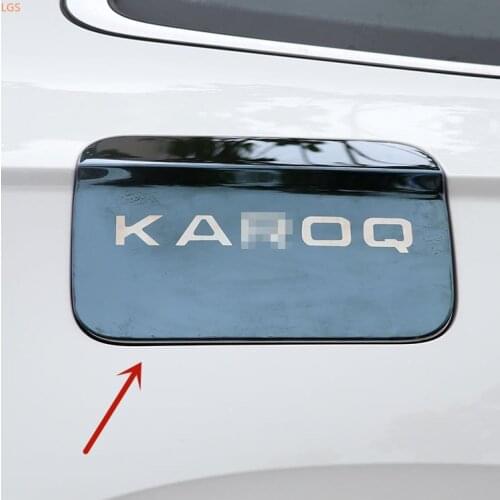 For Skoda KAROQ 2018-2019 High-quality stainless Fuel tank cover decoration Patch Anti-scratch protection Car styling