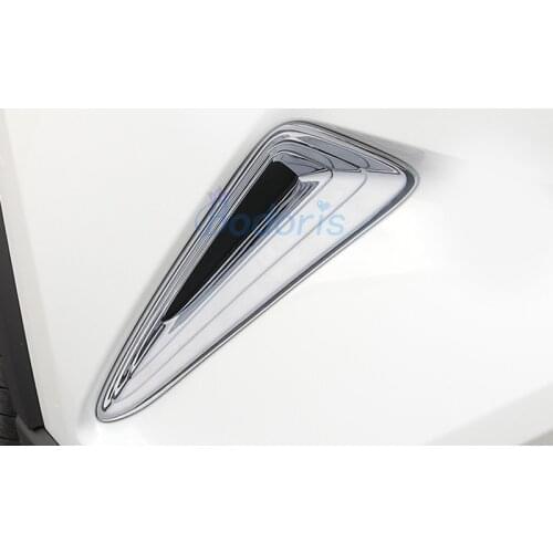 For Toyota C-HR CHR C HR 2016 2017 2018 Front Fog Lamp Cover Light Overlay Foglight Frame Chrome Car Styling Accessories