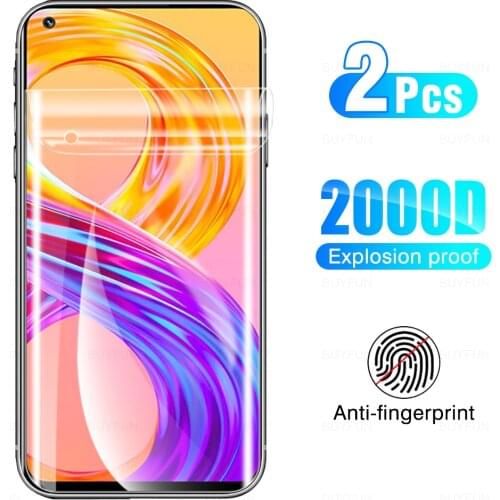 2Pcs Full Camera Lens Hydrogel Film For OPPO Realme 8 Pro 6.5 Inches Phone Protective Film Screen Protection Protector Not Glass