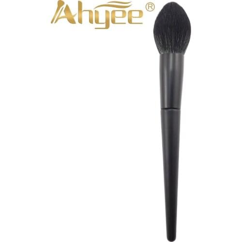 Ahyee New Tip head OR Angled blush Brush eyeshadow brush Pro round blender brush Black Wood Handle Power Makeup Brush Tool