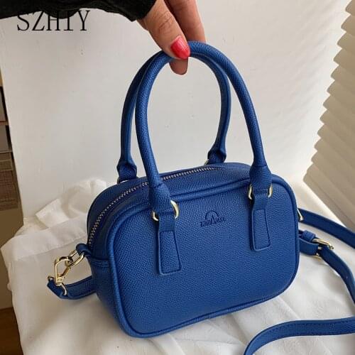 Mini Hand Bags for Women 2021 Small Shoulder Purse Cabas Femme Luxe Designer Tote Crossbody Office Lady Simple Flap Torebka New