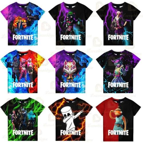 Men and Women Kids T-shirt Fortnite Victory Child Wear Battle Royale 3d Swearshirt Boys Girls Tops Hero Tshirt Teen Clothes
