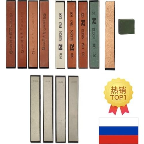 RUIXIN PRO Fixed angle knife sharpener whetstone 120 320 600 1500 Grit Professional Angle Sharpening stone oil honing stone
