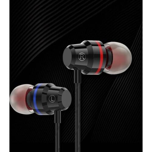 M5 3.5mm Earphone Stereo Deep Bass In-ear Metal Headset with Mic Line Control