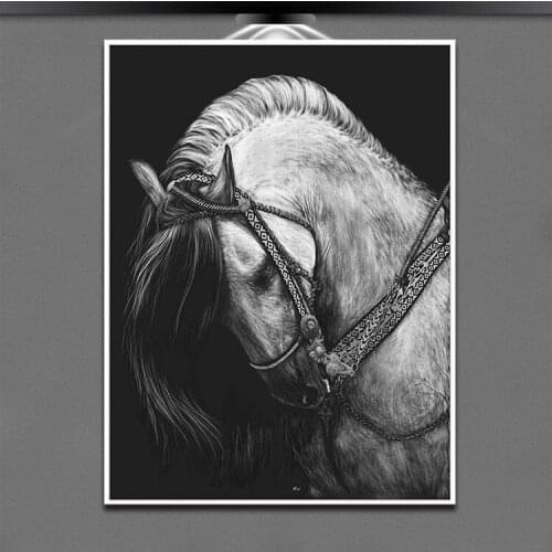 2016 New Needlework Diy Diamond Painting Fashion Home Decoration Cross Stitch Pasted Painting Square Drill Free Shipping Horse