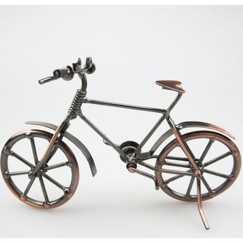 Novelty Metal Bicycle Model Toy Childrens Educational Learning Toys,Handmade Vintage Bike Cycling Craft Home Decoration Gift
