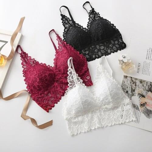 New French Bra Sexy Lace Beautiful Back women Underwear push up Bra Seamless wireless Strapless lingerie intimate bralette