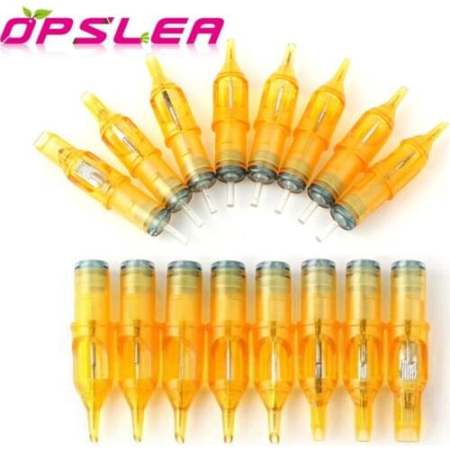 Disposable Sterilized Pro Tattoo Cartridge Needles For Tattoo Rotary Pen Machine Semi Permanent Makeup Kit 10pcs Eyebrow Needle