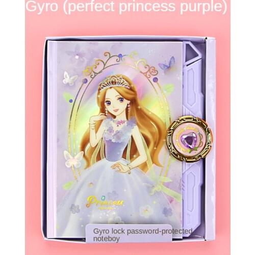 Kawaii Cartoon password book for boys and girls with lock diary book ancient style simple and cute student notebook sketchbook