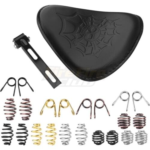 For Harley Custom Chopper Bobber Honda Yamaha Kawasaki Suzuki Motorcycle Solo Seat Springs Mounting Bracket Kit