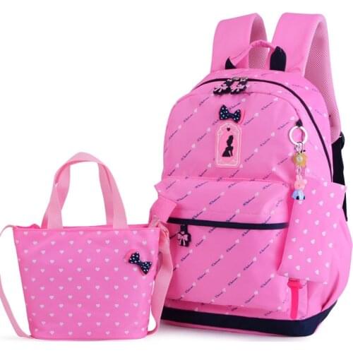 Children School Bags Teenagers Girls Printing Rucksack school Backpacks 3pcs/Set Mochila kids travel backpack Cute shoulder bag