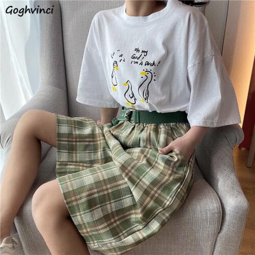 Shorts Women Plaid Loose High Waist All-match Chic Simple Womens Short Wide Leg Trousers Korean Style Harajuku Street Style New