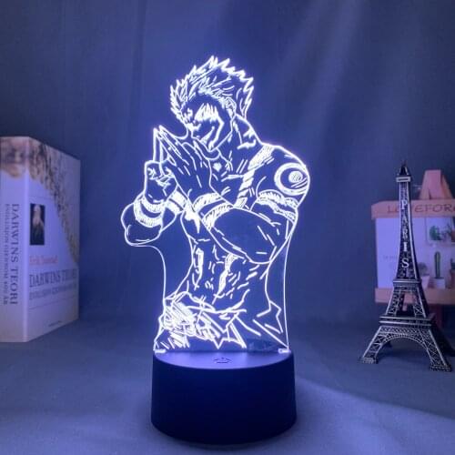 Led Lamp Anime Jujutsu Kaisen Ryomen Sukuna for Child Bedroom Decoration Light Friend Birthday Gift Manga Led Light JJK