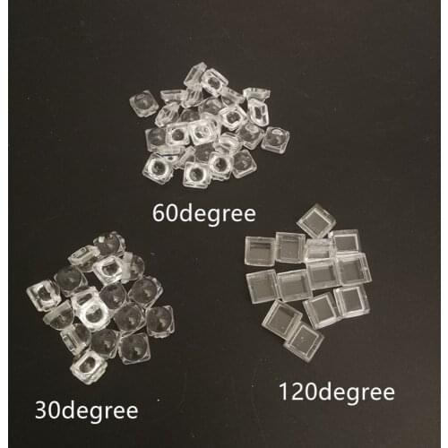 LED 5050 streak high quality PMMA convex optical lens Reflector Collimator LENS F LEDS WS2812 WS2811 SK6812 30 60 140 Degree