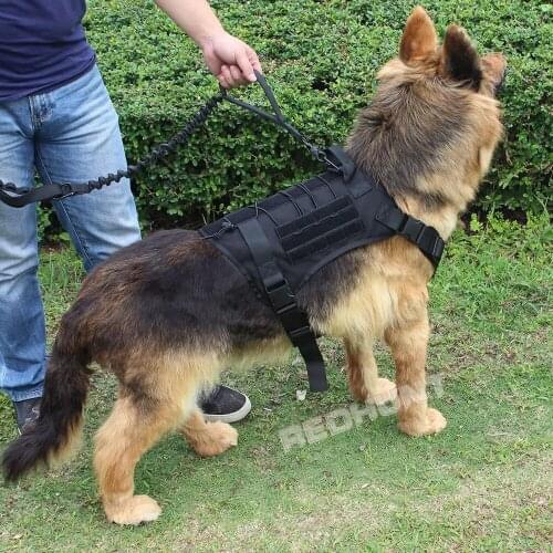 Outdoor Hunting Dog Vests Adjustable Military Tactical Dog Molle Vest Dog Training Vest Harness