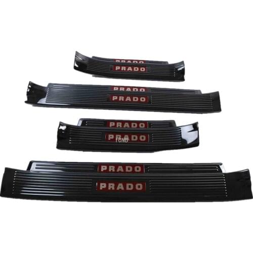 Stainless Steel Internal and External Integrated Threshold Bar for Toyota Land Cruiser Prado 150 2010 2011 2012 2013 2014-2019