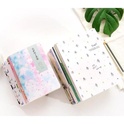 1BookConcise B5 Diary Notebook Lovely Stationery Originality Notepad Office School Supplies 30sheets/60pages Random Color