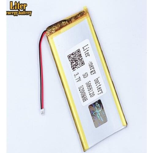 1.5MM 2pin connector 5068120 5070120 3.7V 5200mah lipo batteries rechargeable lithium ion polymer power bank