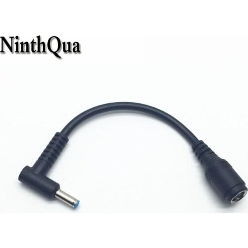 1pcs 7.4*5.0 jack to 4.5*3.0 Right Angle Plug DC Power Charger Adapter Converter with Cable Connector for DELL for HP