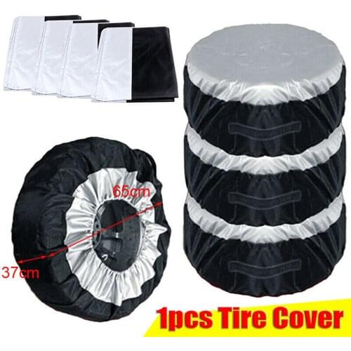 1PC Car Spare Tire Cover Dust-proof Spare Tire Tyre Wheel Cover Bag For 65cm Diameter Tire Cover Auto Tire Accessories General