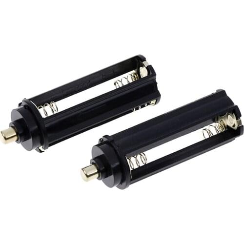 2pcs Plastical Battery Holder Box Case 3 AAA To 18650 Battery Converter