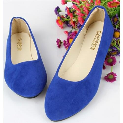 Women Flat Shoes Korean Fashion Pointed Single Shoes Flat Bottom Shallow Mouth Four Seasons Multicolor Plus Size womens Shoes