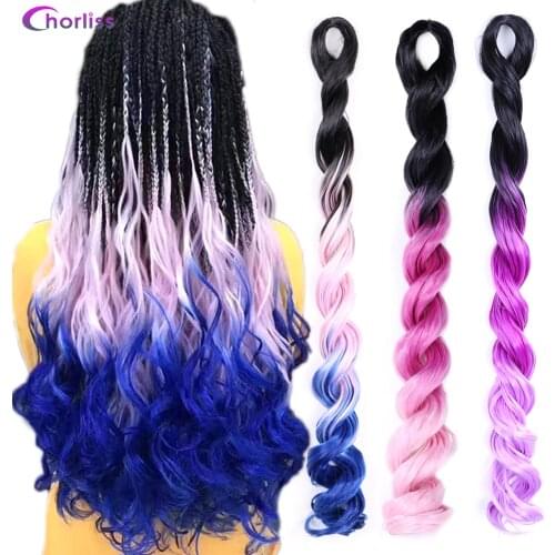 24Inch Synthetic Braiding Hair Wave Sea Body Extension Hair Ombre Blonde Brown Rainbow 100g/pack Deep Wave Brand Hair For Women