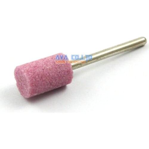 20 Pieces 10x16mm Mounted Point Pink Aluminum Oxide Abrasive Grinding Stone Bit 3mm Shank
