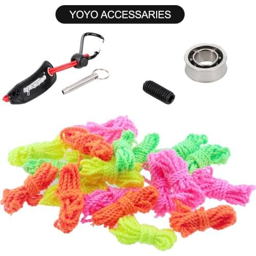 Yoyo Ball Accessories Metal Bearing Remover/ Bearing/ Rope /Yoyo Belt Clip with Metal Hook/Bearing&M4 Screw/25PCS Yoyo Strings