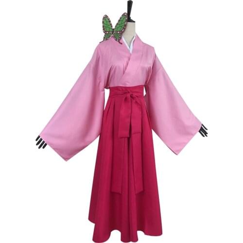 Anime Demon Slayer Kimetsu no Yaiba Tsuyuri Kanao Cosplay Costume Outfits Halloween Carnival Suit