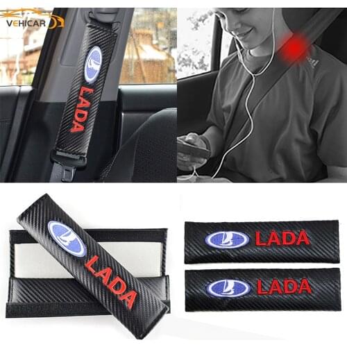 VEHICAR 2PCS Car Sealt Belt Covers Cotton Safety Seat Belt Pads For Peugeot Free Size Protect Driver Shoulder Care