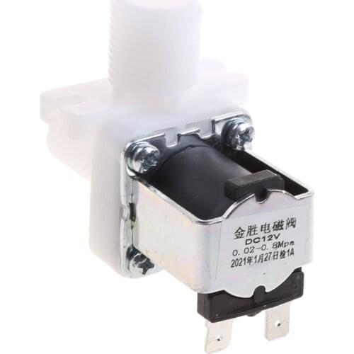 DC 12V Electric Solenoid Valve Magnetic N/C Water Air Inlet Flow Switch 1/2" Hot
