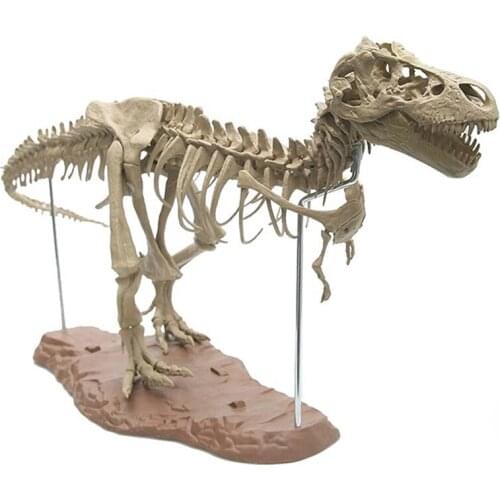 Dinosaur Toy Tyrannosaurus Skeleton Model Archeology Large Simulation Dinosaur Skeleton Puzzle 4D Assembled Toy Ornaments