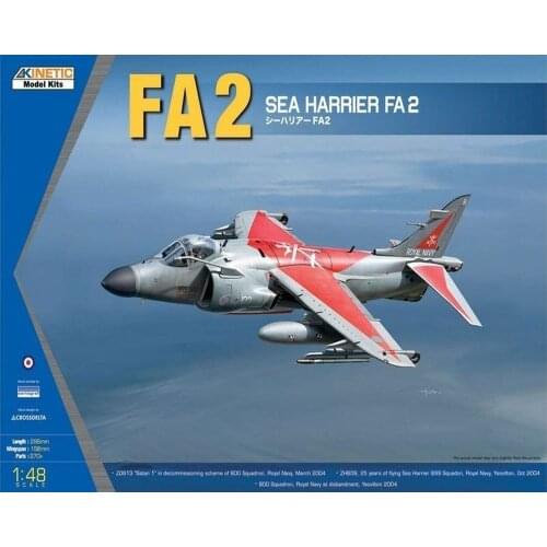 KINETIC K48041 1/48 Sea Harrier FA2 - Scale Model Kit