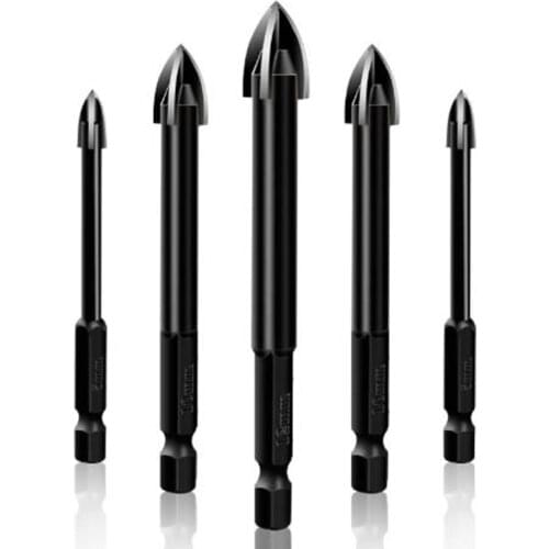 Cross Hex Tile Bits Glass Ceramic Concrete Hole Opener Alloy Triangle Drill Size 4/5/6/810/12 Mm Drill Bits Glass Bits