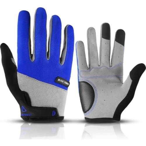 Summer Bicycle Full Finger Cycling Bike Gloves Absorbing Sweat Men Women Bicycle Riding Gloves Outdoor Sports Protector