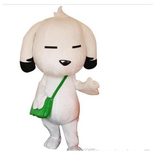 Hot Selling High Quality White Schoolbag Dog Mascot Costume White Dog Mascot Costume Satchel Dog Mascot Costume